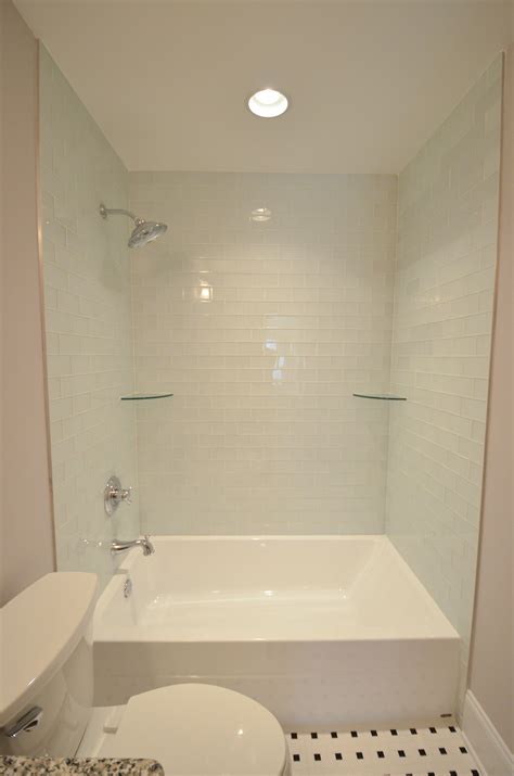 large bathtub shower combination.